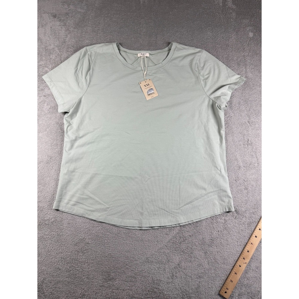NWT Nic+Zoe NZT Women's Crew Neck Cotton Blend Short Sleeve T-Shirt Top XXL